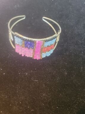 Beaded Multicolor Cuff Bracelet - Women Jewelry